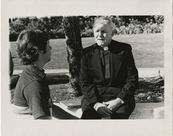 James Markey, S.J., with student