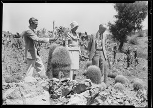 Mr. and Mrs. Grey at cactus garden, Southern California, 1928