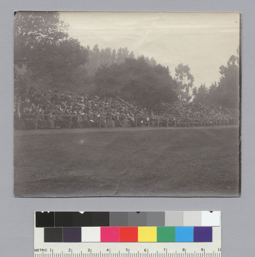 "C.U. bleacher rally? 1899," University of California at Berkeley. [photographic print]