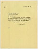 Letter from Julia Morgan to William Randolph Hearst, September 22, 1932