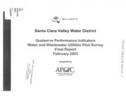 Qualserve Performance Indicators Water and Wastewater Utilities Pilot Survey : Final Report