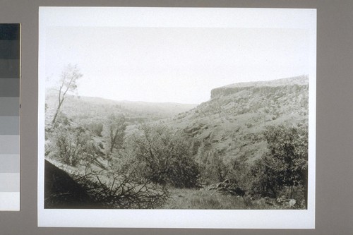 Right hand section of panoramic view to NW from campsite downstream from mouth of Sulphur Creek