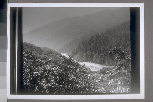 Looking up stream. Looking up the Klamath from Weitchpec