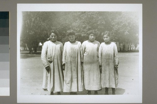 4 school girls: Helen Young (51), Cepha Allen, Flora Maple (138), Caroline Eve