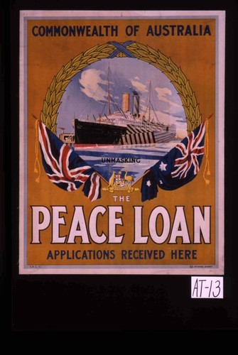 Commonwealth of Australia ... Peace loan. Applications received here