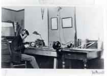 Frederick Terman with amateur radio equipment
