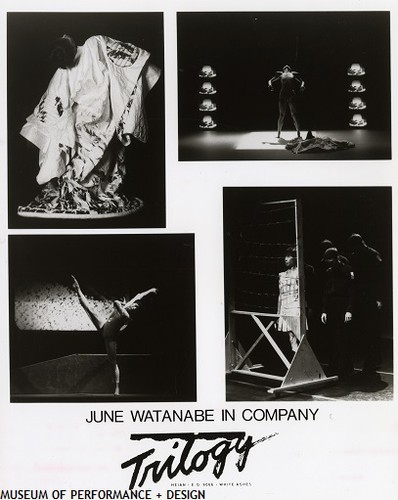 Promotional image for June Watanabe in Company's work "Trilogy", 1989