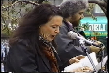 Joanne Kyger and Gerrit Lansing - Reading and St. Mark's tree planting memorial for Allen Ginsberg