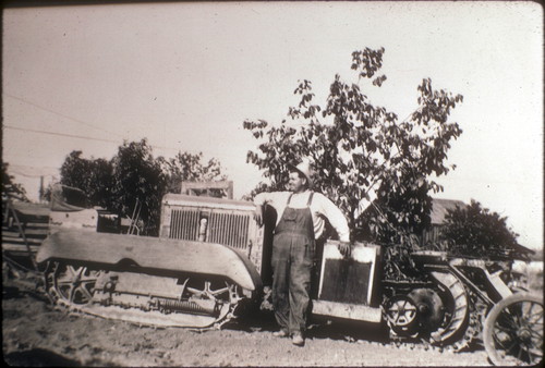 Harrison Reynolds on tractor