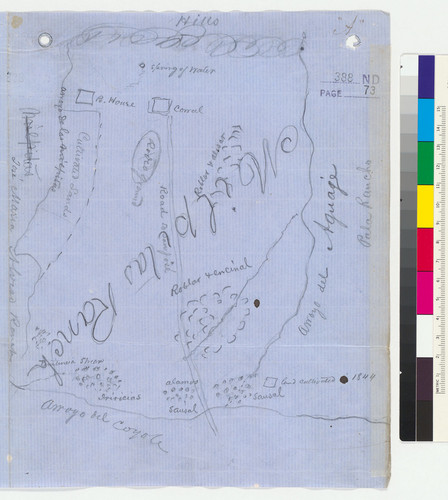 [Map of Milpitas Rancho, Santa Clara County]