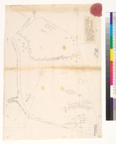 [Survey of Rancho San Antonio or El Pescadero : San Mateo Co., Calif.] / J.W. Wright, County Surveyor