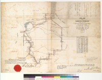 Plat of the Rancho Valle de San Jose [Alameda County, Calif.] : finally confirmed to Antonio Su~nol, Juan Bernal and Augustin Bernal / surveyed under instructions from the U.S. Surveyor General by E. Dyer, Deputy Surveyor in May 1862 and James T. Stratton, Dep. Surveyor [in] May 1863