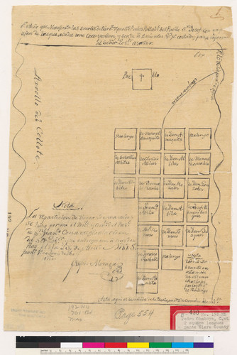 [Diseño del Pueblo de San Jose : 2 square leagues in Santa Clara Co., Calif.]