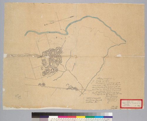 [Map of part of Rancho Entre Napa, or Rinconda de los Carneros : Napa Co., Calif.] / by Em. A. d'Hemecourt