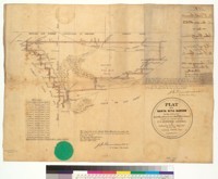 Plat of the Santa Rita Rancho [Alameda County, Calif.] : finally confirmed to John Yountz, administrator of estate of José Dolores Pacheco / surveyed under instructions from the U.S. Surveyor General by John La Croze, Dep. Surr., November 1860