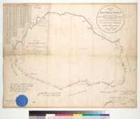 Plat of the Rancho del Pinole [Calif.] : finally confirmed to Maria Antonia Martinez de Richardson, & al., containing 29,039 42/100 acres / surveyed under the direction of the U.S. Surveyor General by Andrew J. Coffee, Depy. Survr., 1857