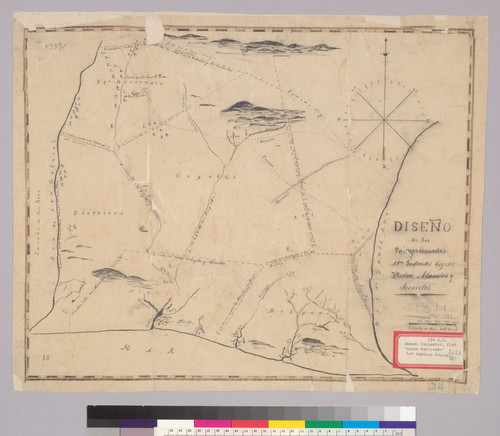 Diseño de los parages llamados Sta. Gertrudes, Coyotes, Bolsas, Alamitos y Sierritos : [Orange and Los Angeles Counties, Calif.]