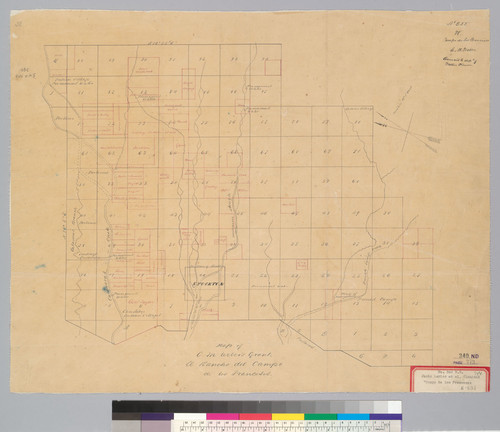 Map of C.M. Weber's grant, El Rancho del Campo de los Franceses : [San Joaquin Co., Calif.]