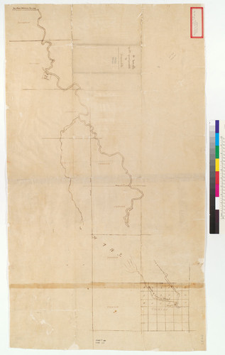 [Sketch of a survey of the Sacramento Valley : Calif.]