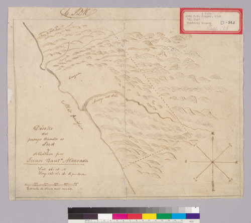 Diseño del parage llamado el Sud y solicitado por Juan Bauta. Alvarado : [Rancho El Sur, Calif.]