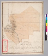 Plat of the Rancho Valle de San José [Alameda County, Calif.] : showing the forks of the Alameda Creek, the easterly base of the range of mountains in a northerly direction from said forks, and the easterly base of the Corralitos hills ... / E.H. Dyer, County Surveyor of Alameda County