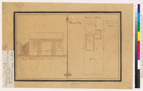 Ground plan [of Mission Dolores, San Francisco, Calif. / G. Black?]