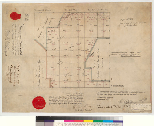 "Township map" : [Los Angeles and San Bernardino Counties, Calif.]