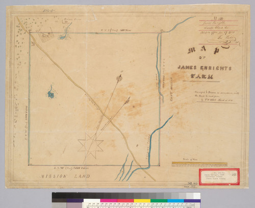 Map of James Enright's farm : [Santa Clara Co., Calif.] / Surveyed by T.W. White