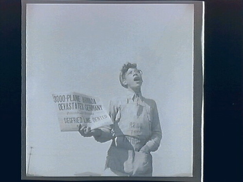 Richmond general scenes, "Planes Devastate Reich" 1944, Signs of the Times