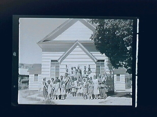 4 - SW - GUNLOCK Utah Group in front of Church