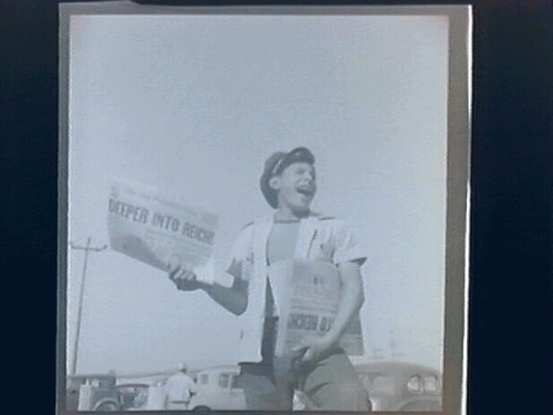 Richmond general scenes, "Planes Devastate Reich" 1944, Signs of the Times