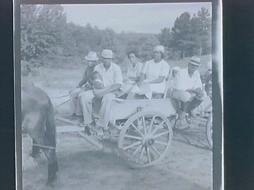 Rural people going to town on Saturday afternoon