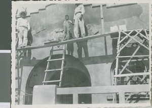 Repairing the Torreon Church of Christ, Torreon, Mexico, 1946