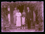 Family photo, two unknown people