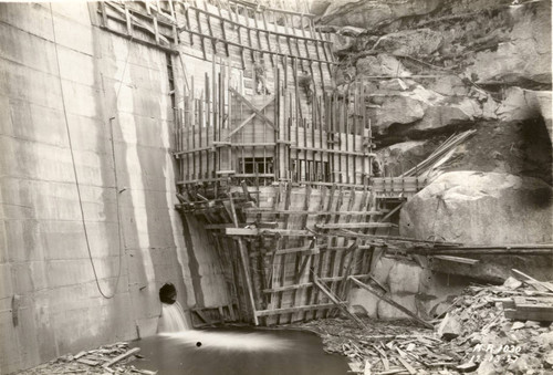 Balch Dam, valve house foundations