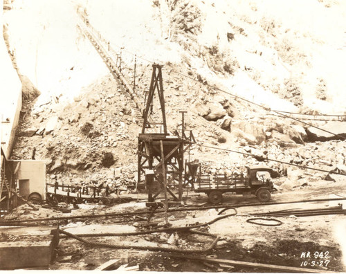 Balch Afterbay Dam excavation