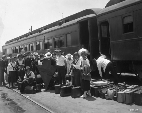 Arrival at the Southern Pacific Depot, Fresno, CA