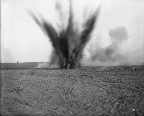 Closeup of Dynamiting for Fig Orchard on Bullard Land - Getting Through the Hard Pan