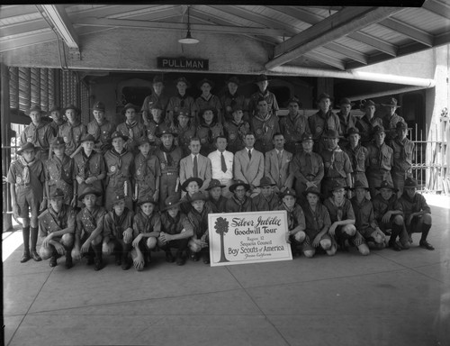 Boy Scouts Leaving on Goodwill Tour