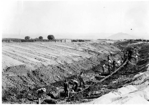 Hand Digging Footings for Friant Dam