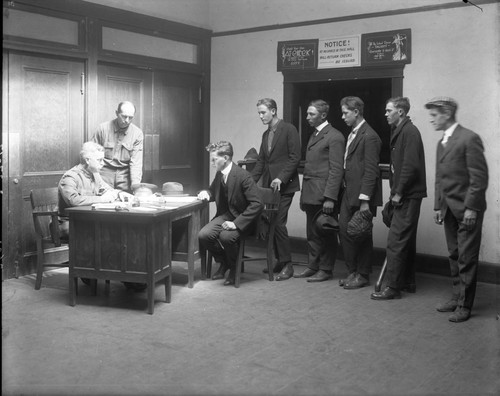 World War I, Interviewing Army Recruits