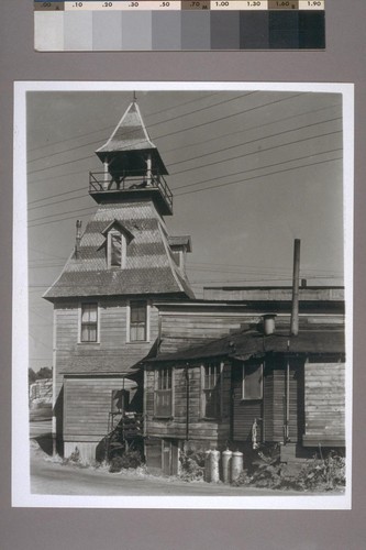 Rear of fire house. Auburn. 1949