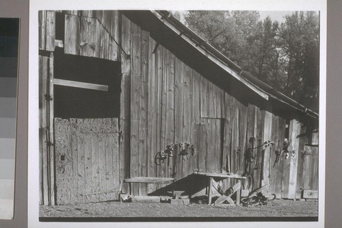 [Barn, with tools.] Rough & Ready. 1934