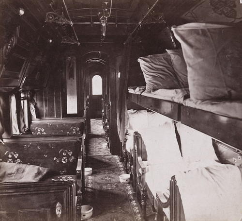 1491. Interior View of Sleeping Car