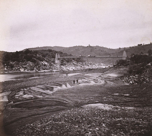 1057. The Suspension Bridge over the American River at Rattlesnake Bar, Placer County