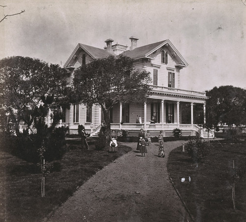 1445. N. W. Spaulding's residence, corner Julia and 8th Streets, Oakland, Alameda County