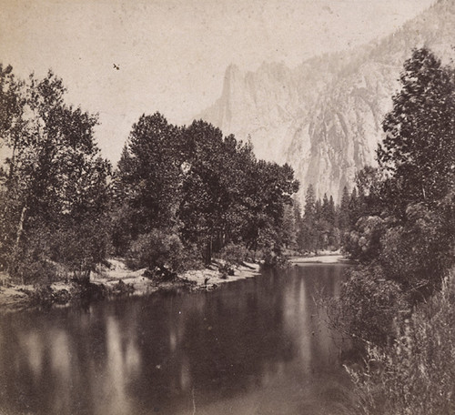 1623. Sentinel Rock, 3,270 Feet High--from the Merced River