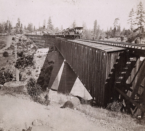 1340. C. P. R. R. Train on Long Ravine Bridge