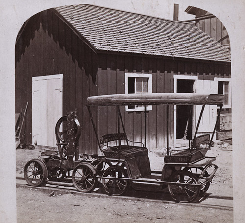 1700. Passenger Car for Visitors--At the Sutro Tunnel