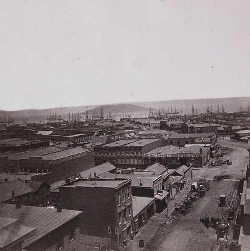 184. San Francisco--From Cosmopolitan Hotel, Looking NortheastGoat IslandBush street